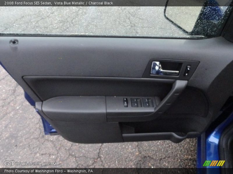 Vista Blue Metallic / Charcoal Black 2008 Ford Focus SES Sedan