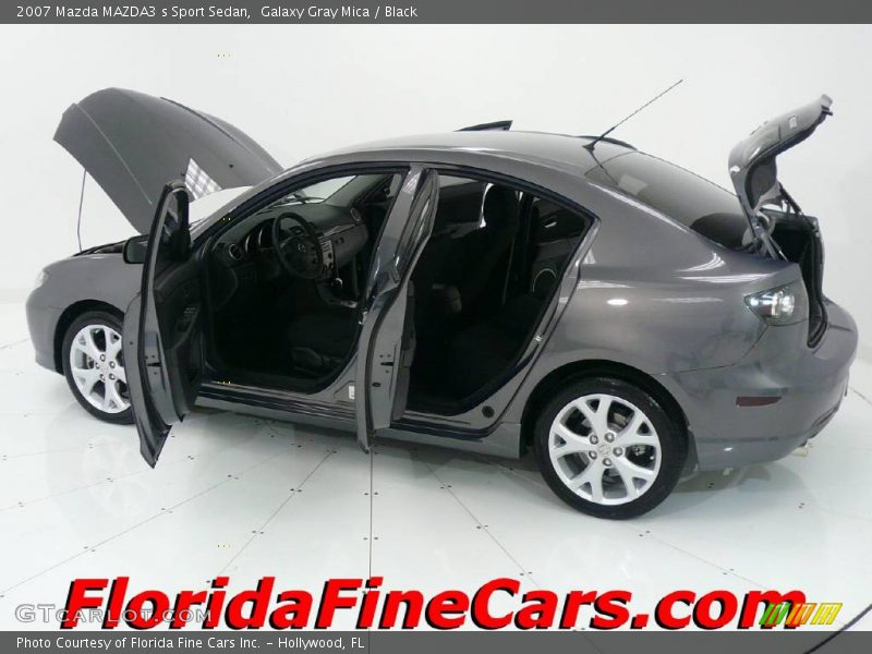 Galaxy Gray Mica / Black 2007 Mazda MAZDA3 s Sport Sedan