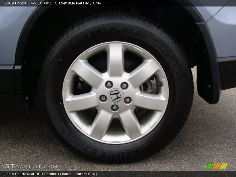 Glacier Blue Metallic / Gray 2009 Honda CR-V EX 4WD