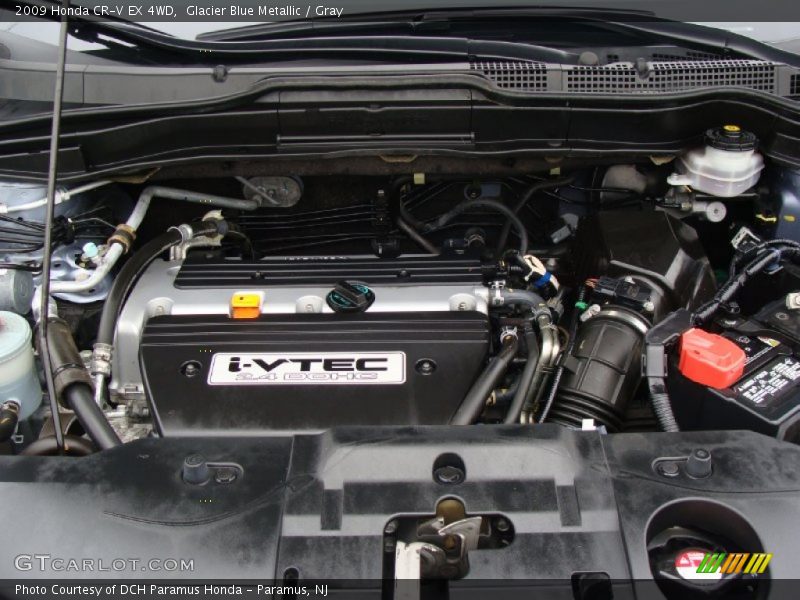 Glacier Blue Metallic / Gray 2009 Honda CR-V EX 4WD