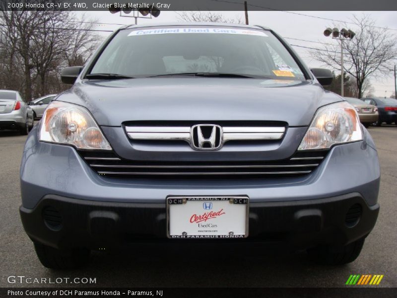Glacier Blue Metallic / Gray 2009 Honda CR-V EX 4WD