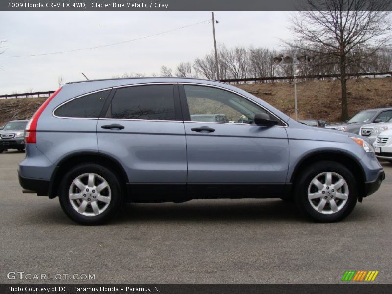 Glacier Blue Metallic / Gray 2009 Honda CR-V EX 4WD