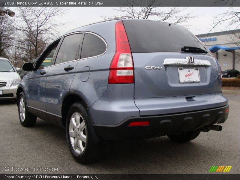 Glacier Blue Metallic / Gray 2009 Honda CR-V EX 4WD