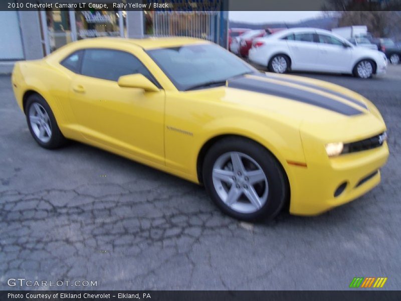 Rally Yellow / Black 2010 Chevrolet Camaro LT Coupe