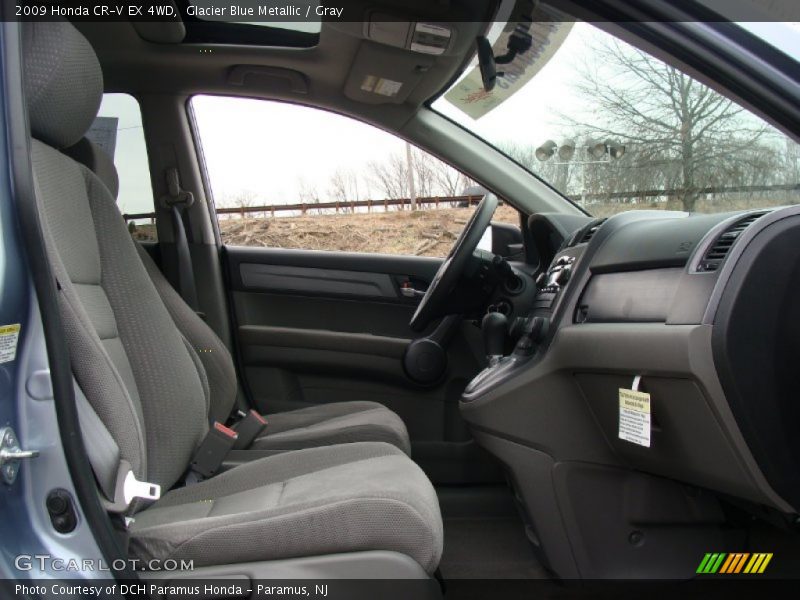 Glacier Blue Metallic / Gray 2009 Honda CR-V EX 4WD