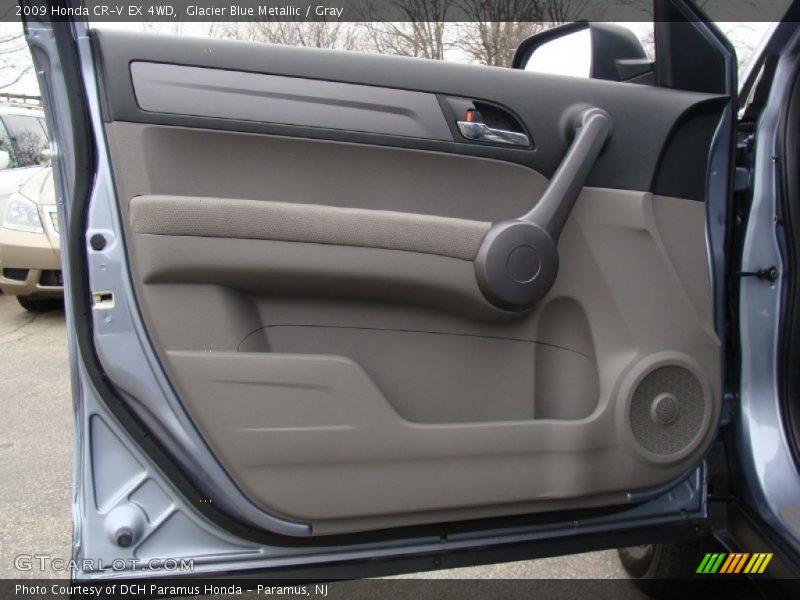 Glacier Blue Metallic / Gray 2009 Honda CR-V EX 4WD