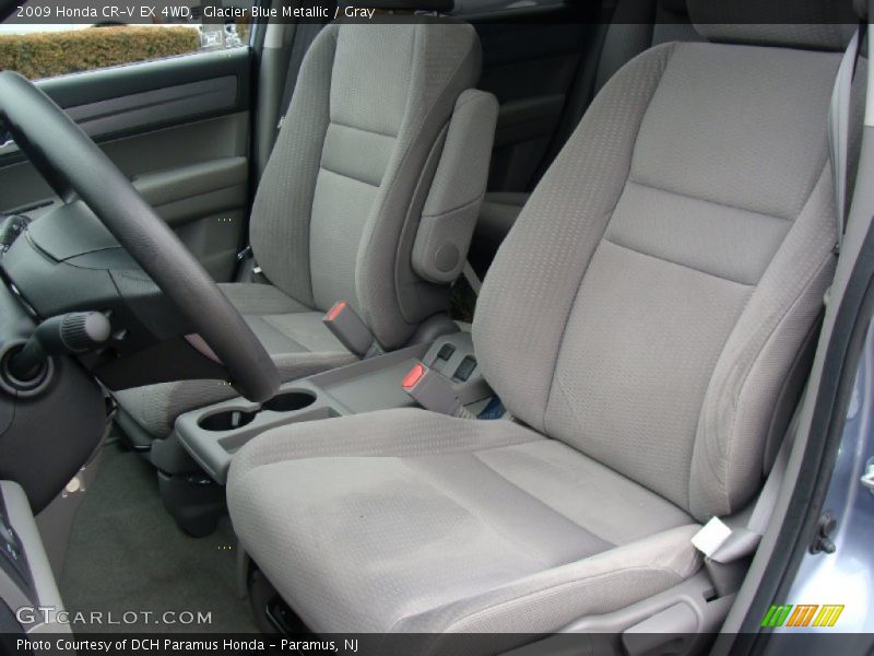 Glacier Blue Metallic / Gray 2009 Honda CR-V EX 4WD