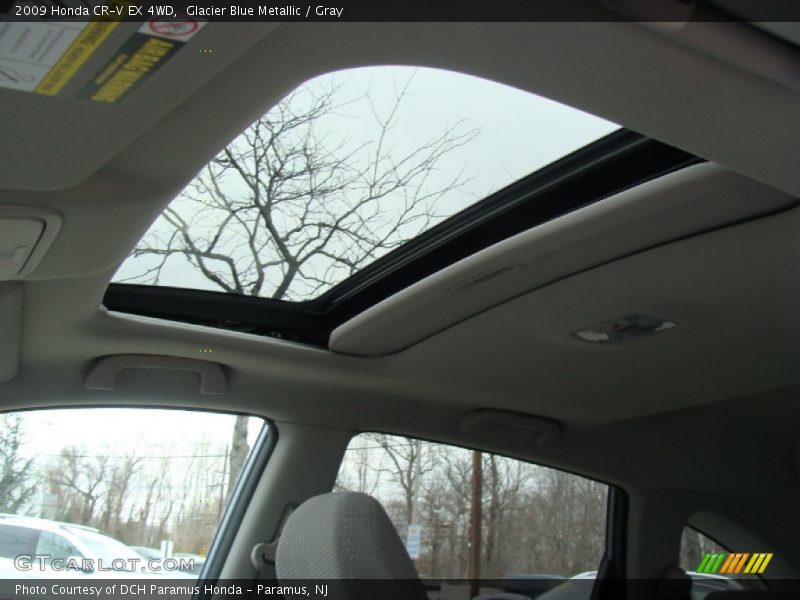 Glacier Blue Metallic / Gray 2009 Honda CR-V EX 4WD
