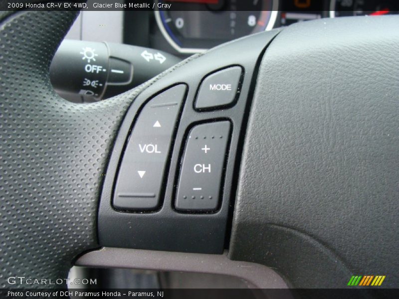 Glacier Blue Metallic / Gray 2009 Honda CR-V EX 4WD