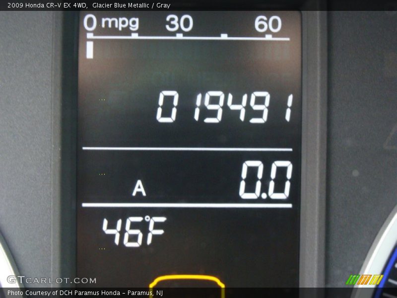 Glacier Blue Metallic / Gray 2009 Honda CR-V EX 4WD