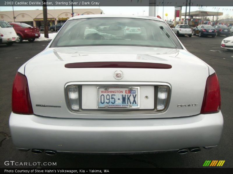 Sterling Silver / Dark Gray 2003 Cadillac DeVille Sedan