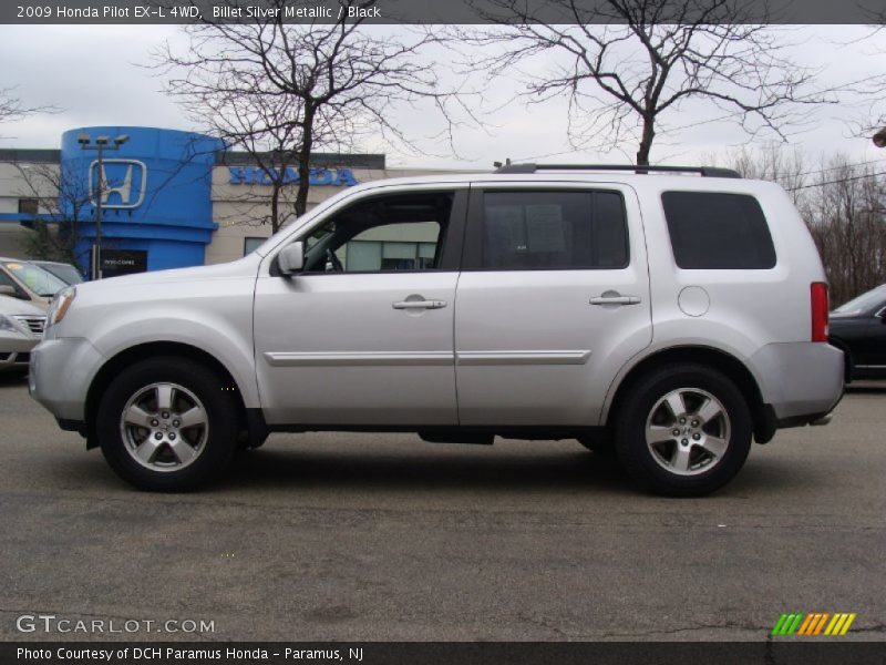 Billet Silver Metallic / Black 2009 Honda Pilot EX-L 4WD