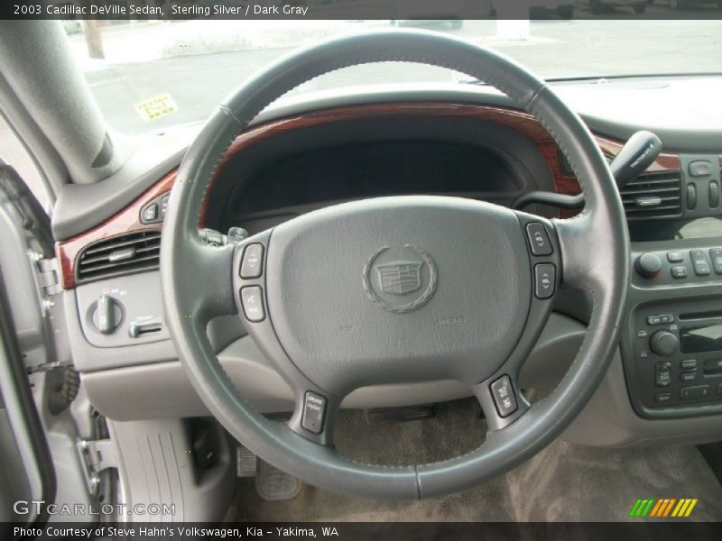 Sterling Silver / Dark Gray 2003 Cadillac DeVille Sedan