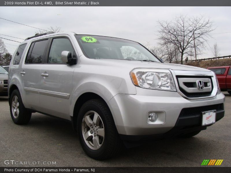 Billet Silver Metallic / Black 2009 Honda Pilot EX-L 4WD