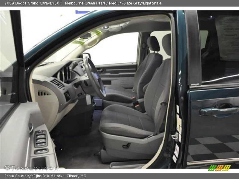 Melbourne Green Pearl / Medium Slate Gray/Light Shale 2009 Dodge Grand Caravan SXT