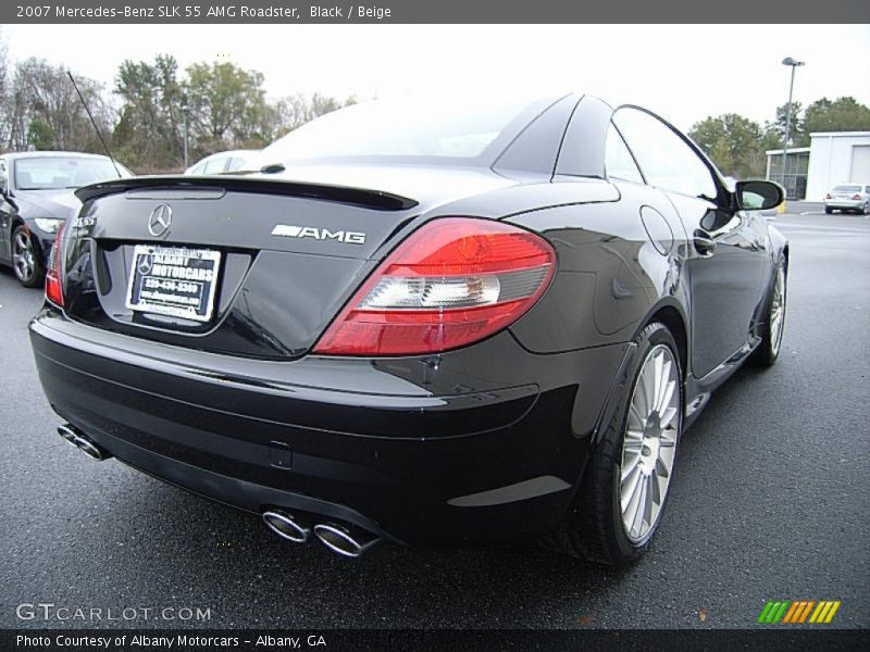 Black / Beige 2007 Mercedes-Benz SLK 55 AMG Roadster