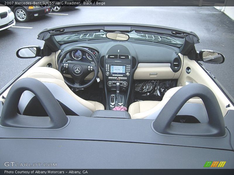 Black / Beige 2007 Mercedes-Benz SLK 55 AMG Roadster