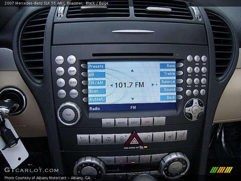 Black / Beige 2007 Mercedes-Benz SLK 55 AMG Roadster