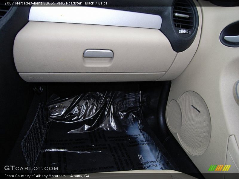 Black / Beige 2007 Mercedes-Benz SLK 55 AMG Roadster
