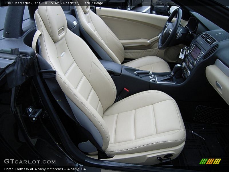Black / Beige 2007 Mercedes-Benz SLK 55 AMG Roadster