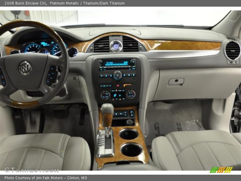 Platinum Metallic / Titanium/Dark Titanium 2008 Buick Enclave CXL
