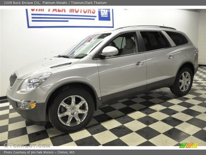 Platinum Metallic / Titanium/Dark Titanium 2008 Buick Enclave CXL