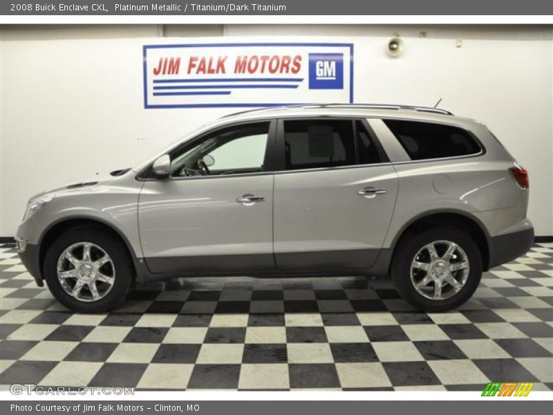 Platinum Metallic / Titanium/Dark Titanium 2008 Buick Enclave CXL