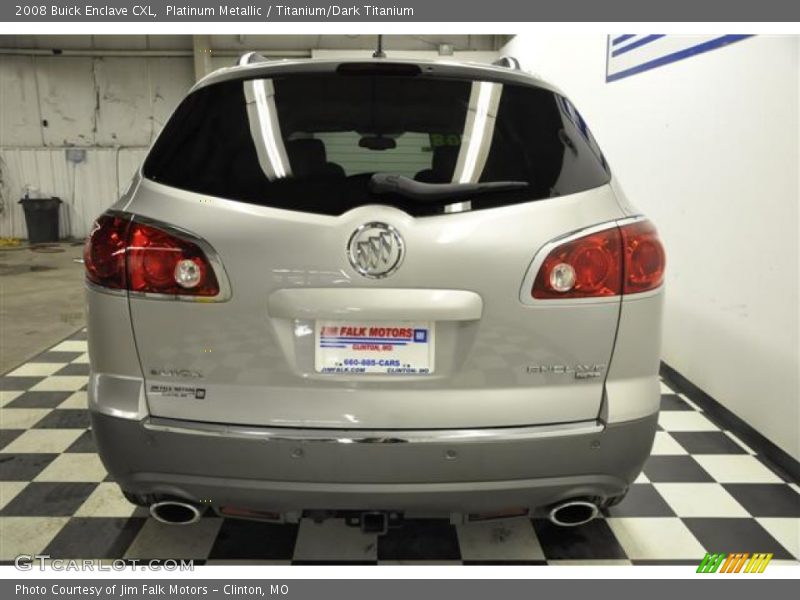 Platinum Metallic / Titanium/Dark Titanium 2008 Buick Enclave CXL