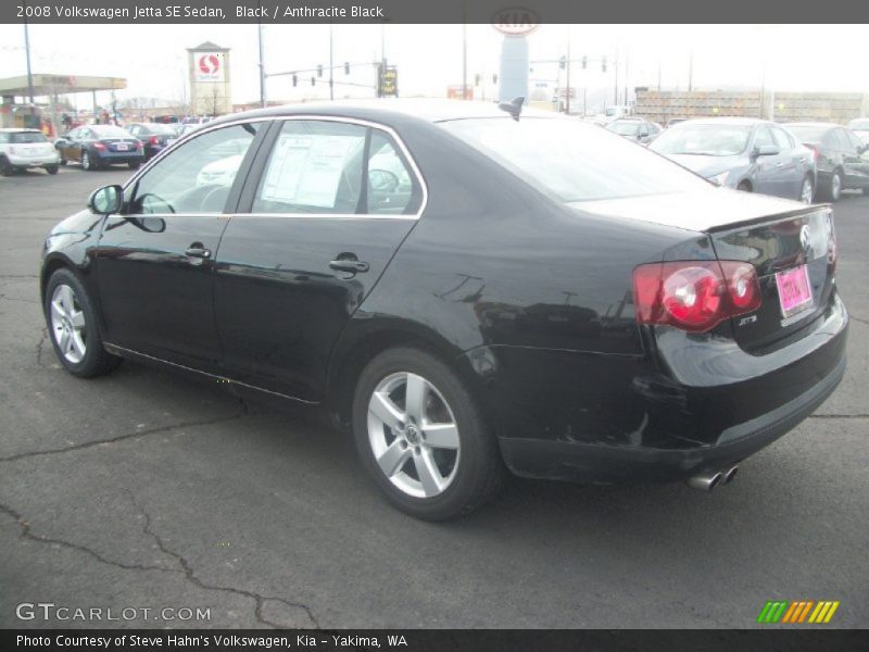 Black / Anthracite Black 2008 Volkswagen Jetta SE Sedan