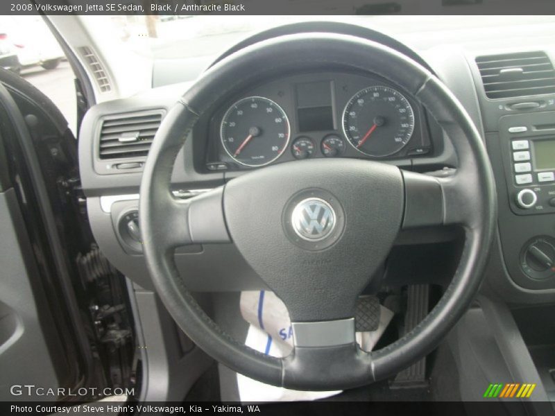 Black / Anthracite Black 2008 Volkswagen Jetta SE Sedan