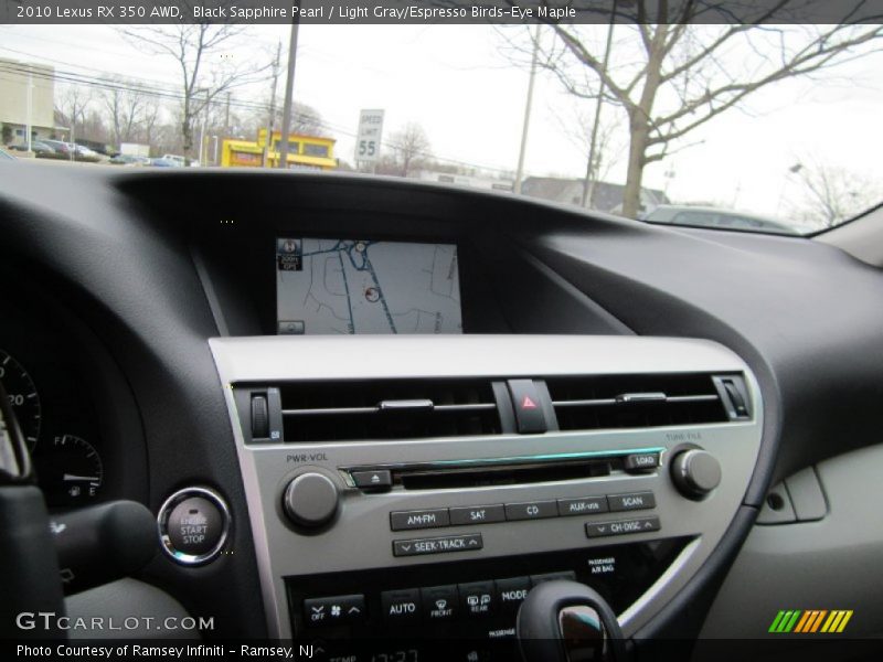 Black Sapphire Pearl / Light Gray/Espresso Birds-Eye Maple 2010 Lexus RX 350 AWD