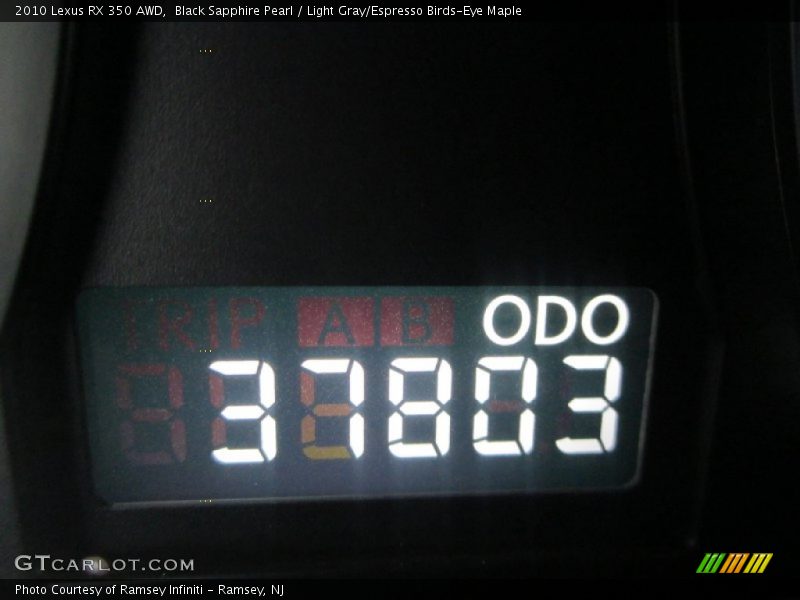 Black Sapphire Pearl / Light Gray/Espresso Birds-Eye Maple 2010 Lexus RX 350 AWD