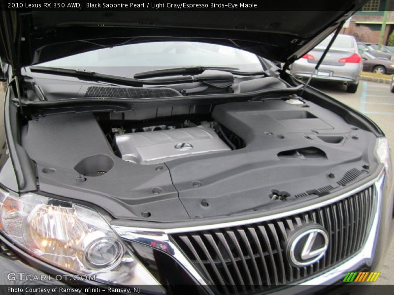 Black Sapphire Pearl / Light Gray/Espresso Birds-Eye Maple 2010 Lexus RX 350 AWD