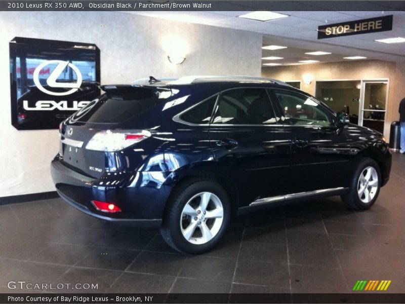 Obsidian Black / Parchment/Brown Walnut 2010 Lexus RX 350 AWD