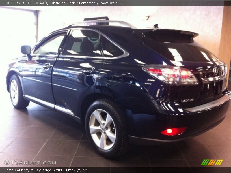 Obsidian Black / Parchment/Brown Walnut 2010 Lexus RX 350 AWD