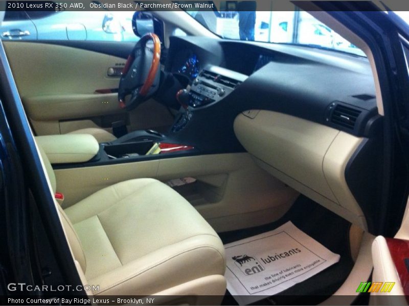 Obsidian Black / Parchment/Brown Walnut 2010 Lexus RX 350 AWD