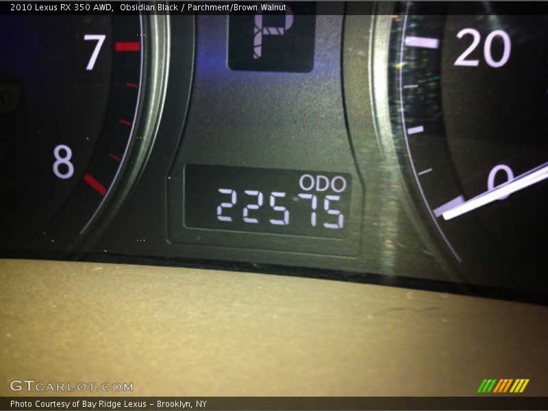 Obsidian Black / Parchment/Brown Walnut 2010 Lexus RX 350 AWD