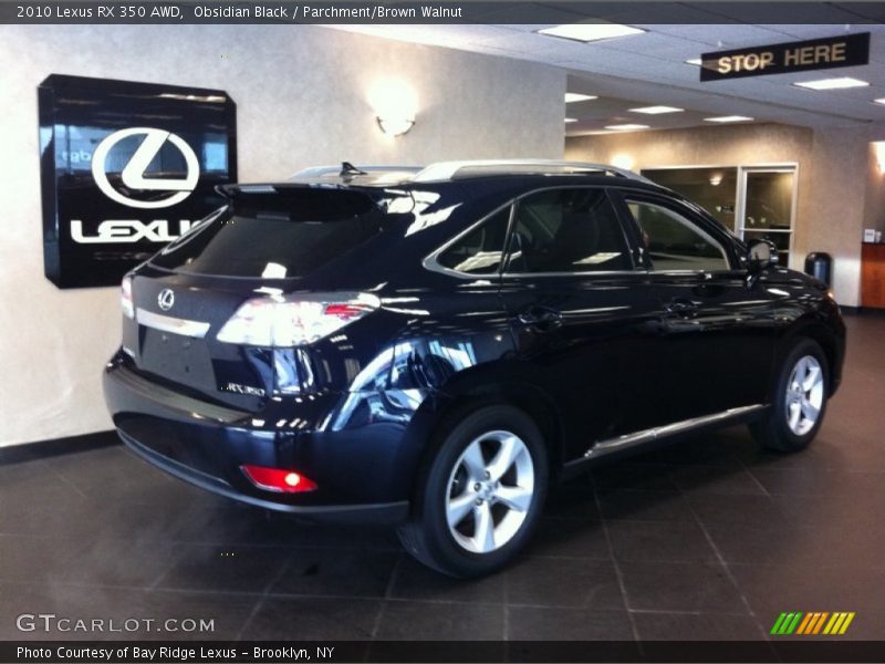 Obsidian Black / Parchment/Brown Walnut 2010 Lexus RX 350 AWD