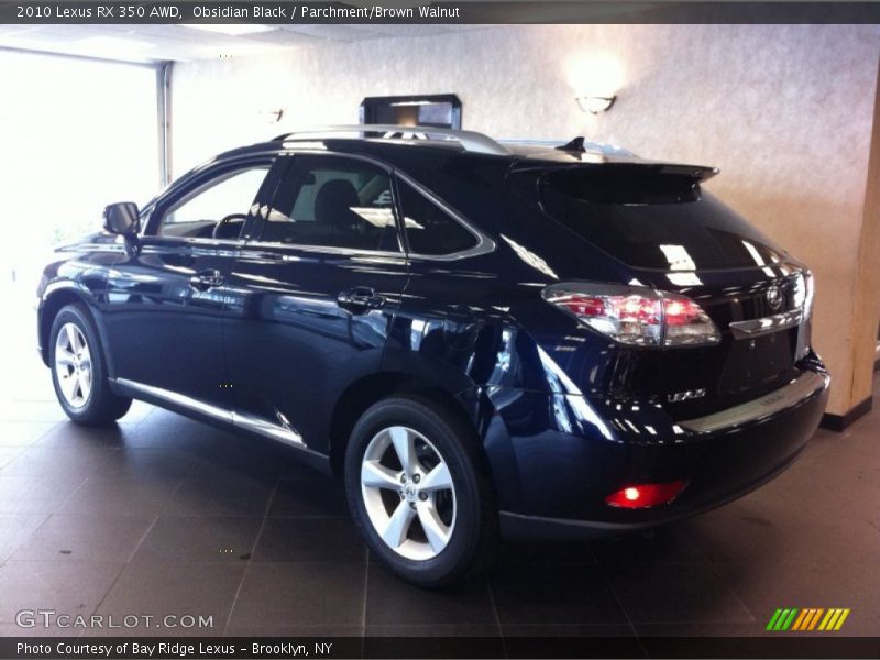 Obsidian Black / Parchment/Brown Walnut 2010 Lexus RX 350 AWD
