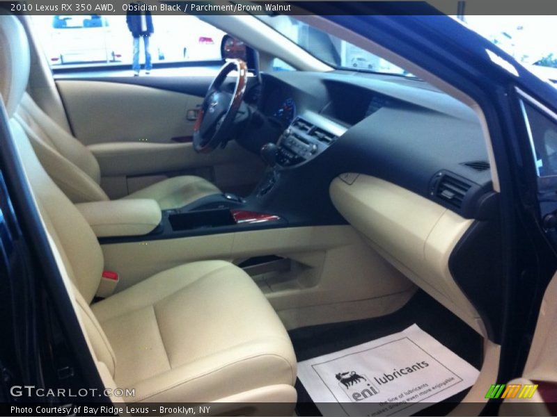 Obsidian Black / Parchment/Brown Walnut 2010 Lexus RX 350 AWD