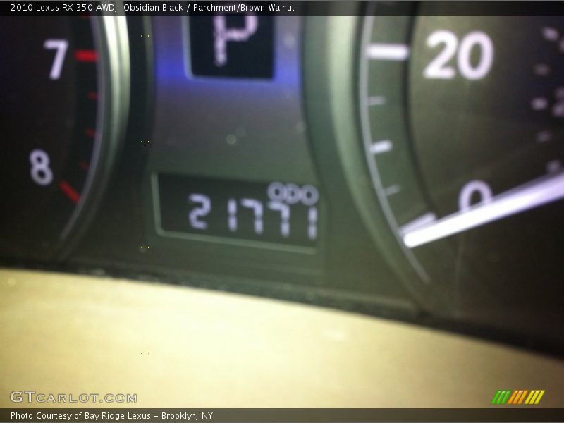 Obsidian Black / Parchment/Brown Walnut 2010 Lexus RX 350 AWD