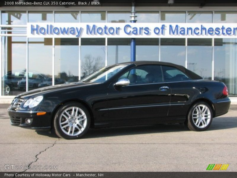 Black / Black 2008 Mercedes-Benz CLK 350 Cabriolet