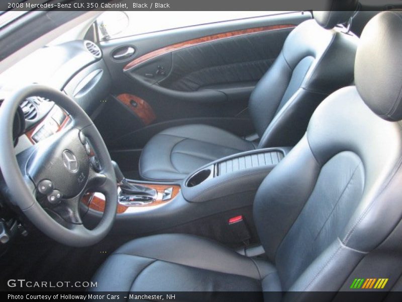 Black / Black 2008 Mercedes-Benz CLK 350 Cabriolet