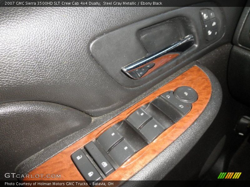 Steel Gray Metallic / Ebony Black 2007 GMC Sierra 3500HD SLT Crew Cab 4x4 Dually