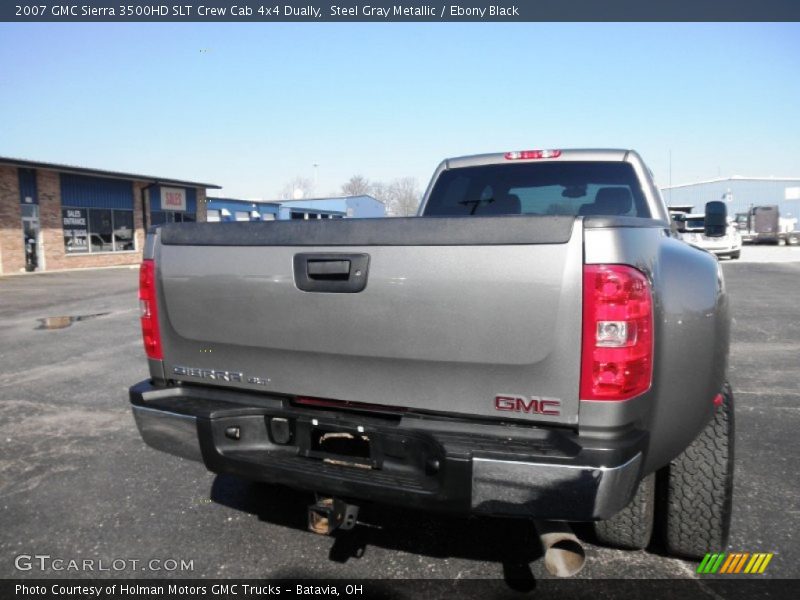 Steel Gray Metallic / Ebony Black 2007 GMC Sierra 3500HD SLT Crew Cab 4x4 Dually