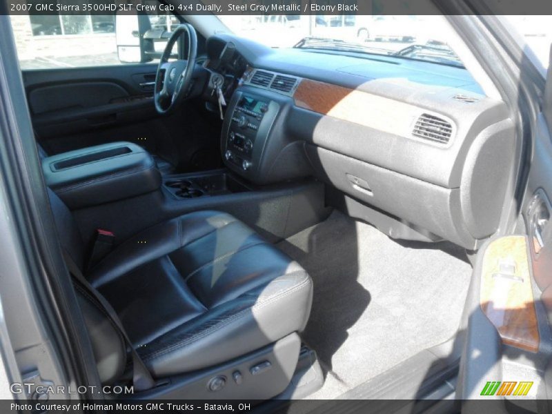 Steel Gray Metallic / Ebony Black 2007 GMC Sierra 3500HD SLT Crew Cab 4x4 Dually