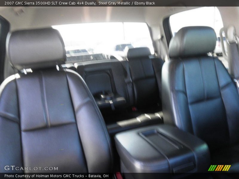 Steel Gray Metallic / Ebony Black 2007 GMC Sierra 3500HD SLT Crew Cab 4x4 Dually