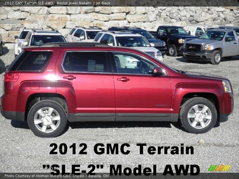 Merlot Jewel Metallic / Jet Black 2012 GMC Terrain SLE AWD