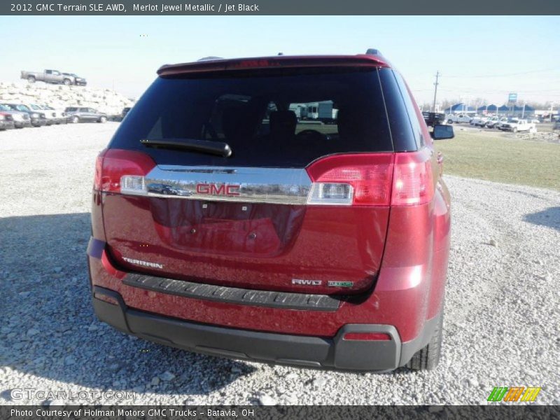 Merlot Jewel Metallic / Jet Black 2012 GMC Terrain SLE AWD