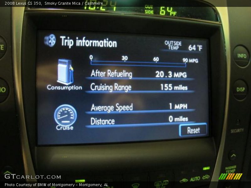 Smoky Granite Mica / Cashmere 2008 Lexus GS 350